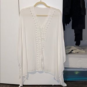 white beach/swim coverup